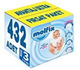 Molfix Bebek Bezi Beden:3 (4-9Kg) Midi 432 Adet Avantaj Ultra Fırsat Pk
