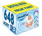 Molfix Bebek Bezi Beden:3 (4-9Kg) Midi 648 Adet Ekstra Ultra Fırsat Pk