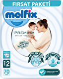 Molfix Premium Bebek Bezi Beden:2 (3-6KG) Mini 140 Adet Ekonomik Ultra Fırsat Pk