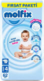Molfix Bebek Bezi Beden:4 (7-14KG) Maxi 248 Adet Avantaj Fırsat Pk