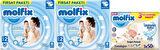 Molfix Bebek Bezi Beden:2 (3-6Kg) Mini 160 Adet Ekonomik Fırsat Pk + 3 Adet Islak Mendil