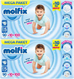 Molfix Bebek Bezi Beden:5 (11-18KG) Junior 200 Adet Mega Ekonomik Fırsat Pk