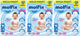 Molfix Bebek Bezi Beden:4 (7-14KG) Maxi 384 Adet Mega Aylık Fırsat Pk
