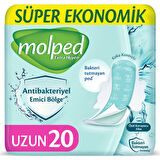 Molped Antibakteriyel Hijyenik Ped Uzun 60 Adet Süper Ekonomik Pk (3PK*20)