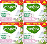 Molped Pure&Soft Hijyenik Ped Uzun 144 (4PK*36) Adet Mega Pk