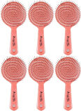 Nascita 3 (Üç) Boyutlu Profesyonel Yuvarlak Saç Fırçası Pembe (Kod Prof:2) (6 Lı Set)
