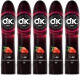 Okey Kayganlaştırıcı Jel 100ML Çilekli (5 Li Set)