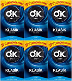 Okey Prezervatif 120 Adet Klasik Ekonomik Pk (6 Lı Set)