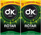 Okey Prezervatif 40 Adet Rötar (Geciktirici Etkili) Ekonomik Pk (2PK*20)