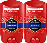Old Spice Captain Stick Roll-On Men/Erkek Deodorant 50ML (2 Li Set)