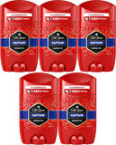Old Spice Captain Stick Roll-On Men/Erkek Deodorant 50ML (5 Li Set)