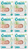Önlem Bebek Bezi Botanika Beden:1 (2-5Kg) Yenidoğan 384 Adet Süper Ekonomik Mega Pk