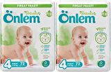Önlem Bebek Bezi Botanika Beden:4 (4-9KG) Maxi 144 Adet Ekonomik Fırsat Pk