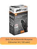 Only Evo Beyond Glove Nitril Siyah Pudrasız Muayene Eldiveni 200 Lü Set M - Medium - Orta (2PK*100)