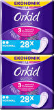 Orkid Günlük Ped Günlük Koruma Normal 56 Adet Ekonomik Paket (Tekli Paketlerde) (2PK*28)