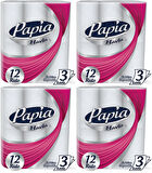 Papia kağıt Havlu 48 Li Set (3 Katlı) (4PK*12)