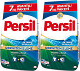 Persil Matik Toz Çamaşır Deterjanı 14KG Derin Temizleme Beyazlar İçin (2PK*7KG) (92 Yıkama)