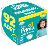 Prima Bebek Bezi Beden:5 (11-16Kg) Junior 92 Adet Süper Ekonomik Pk