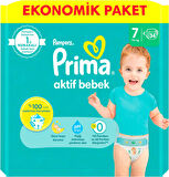 Prima Bebek Bezi Beden:7 (15+Kg) XX Large 204 Adet Süper Ekonomik Mega Pk