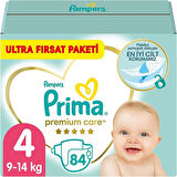 Prima Premium Care Bebek Bezi Beden:4 (9-14) Maxi 252 Adet Süper Fırsat Pk