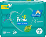 Prima Islak Havlu Mendil Temiz ve Ferah (Bitki Bazlı) 6 Lı Set (2PK*3) 312 Yaprak