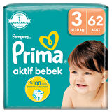 Prima Bebek Bezi Beden:3 (6-10Kg) Midi 248 Adet Süper Ekonomik Fırsat Pk