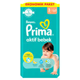 Prima Bebek Bezi Beden:3 (6-10Kg) Midi 248 Adet Süper Ekonomik Fırsat Pk