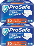 Prosafe Hasta Bezi Yetişkin Bel Bantlı Tekstil Yüzey L - Large - Büyük Boy 60 Adet (2PK*30)