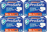 Prosafe Hasta Bezi Yetişkin Bel Bantlı Tekstil Yüzey L - Large - Büyük Boy 120 Adet (4PK*30)
