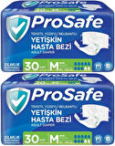 Prosafe Hasta Bezi Yetişkin Bel Bantlı Tekstil Yüzey M - Medium - Orta Boy 60 Adet (2PK*30)