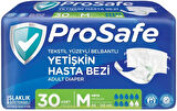 Prosafe Hasta Bezi Yetişkin Bel Bantlı Tekstil Yüzey M - Medium - Orta Boy 120 Adet (4PK*30)