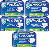 Prosafe Hasta Bezi Yetişkin Bel Bantlı Tekstil Yüzey M - Medium - Orta Boy 150 Adet (5PK*30)