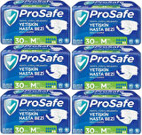 Prosafe Hasta Bezi Yetişkin Bel Bantlı Tekstil Yüzey M - Medium - Orta Boy 180 Adet (6PK*30)