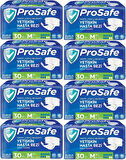 Prosafe Hasta Bezi Yetişkin Bel Bantlı Tekstil Yüzey M - Medium - Orta Boy 240 Adet (8PK*30)