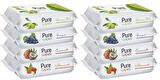 Pure Baby Wipes Islak Havlu Mendil 50 Yaprak 8 Li Set (400 Yaprak) (Meyveli)