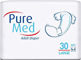 Puremed Hasta Bezi Bel Bantlı Tekstil Yüzey Large L-Büyük 90 Adet (3PK*30)