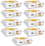 Sleepy Easy Clean Yüzey Temizlik Havlusu 100 Yaprak Arap Sabunlu Plstk Kapak (9 Lu Set) 900 Yaprak