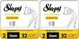 Sleepy Extra Günlük Ped Uzun 64 Adet Standart Pk (2PK*32)