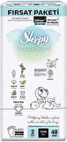 Sleepy Bebek Bezi Bio Natural Beden:2 (3-6KG) Mini 288 Adet Ekstra Fırsat Pk