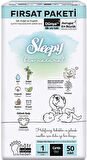 Sleepy Bebek Bezi Bio Natural Beden:1 (2-5KG) Yeni Doğan Newborn 100 Adet Ekonomik Fırsat Pk