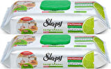 Sleepy Easy Clean Yüzey Temizlik Mutfak Havlusu -Mendili  50 Yaprak Bergomot Yağlı (2Li Set) 100Yprk