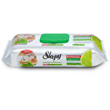 Sleepy Easy Clean Yüzey Temizlik Mutfak Havlusu -Mendili  50 Yaprak Bergomot Yağlı (5Li Set) 250Yprk