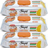 Sleepy Easy Clean Yüzey Temizlik Mutfak Havlusu -Mendili  50 Yaprak Portakal Yağlı (3Lü Set) 150Yprk
