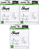 Sleepy Bebek Bezi Natural Beden:5 (11-18KG) Junior 234 Adet Aylık Ultra Pk
