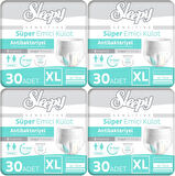 Sleepy Hasta Bezi Yetişkin Emici Külot XL - Ekstra Büyük - Extra Large 120 Adet (4PK*30)