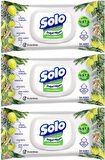 Solo Islak Havlu Mendil 50 Yaprak Limon & Biberiye (6 Lı Set) (2PK*3) 300 Yaprak