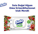 Solo Islak Havlu Mendil 50 Yaprak Elma Sirkesi & Karbonat (6 Lı Set) (2PK*3) 300 Yaprak