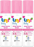 Uni Baby Kolay Saç Tarama Spreyi 200ML (Yeni) Zor Taranan Saçlara Özel (3 Lü Set)