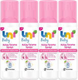 Uni Baby Kolay Saç Tarama Spreyi 200ML (Yeni) Zor Taranan Saçlara Özel (4 Lü Set)