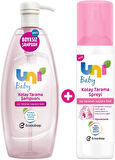 Uni Baby Bebek Kolay Tarama Seti Şampuanı 700ML + Saç Tarama Spreyi 200ML